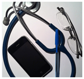 Phone and Stethoscope Phone and Stethoscope